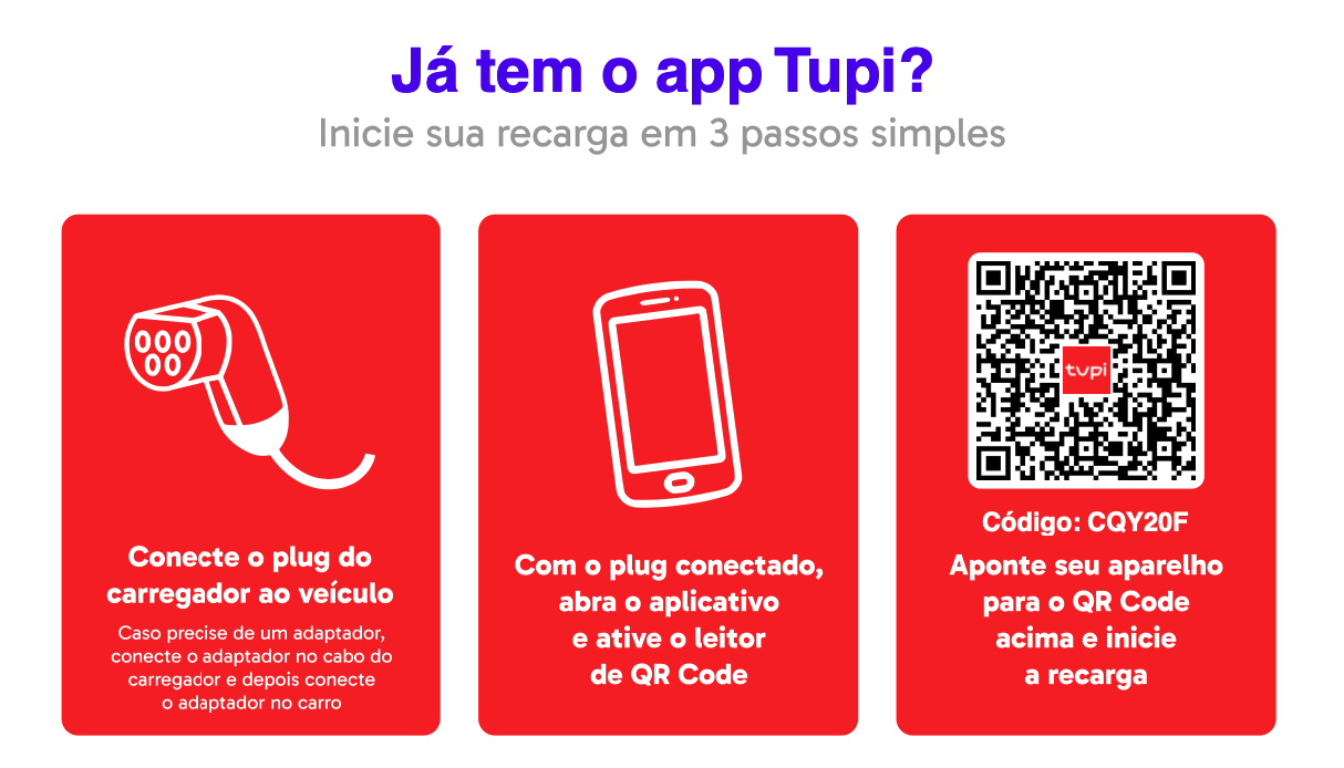 Já tem o app Tupi? Inicie sua recarga em 3 passos simples